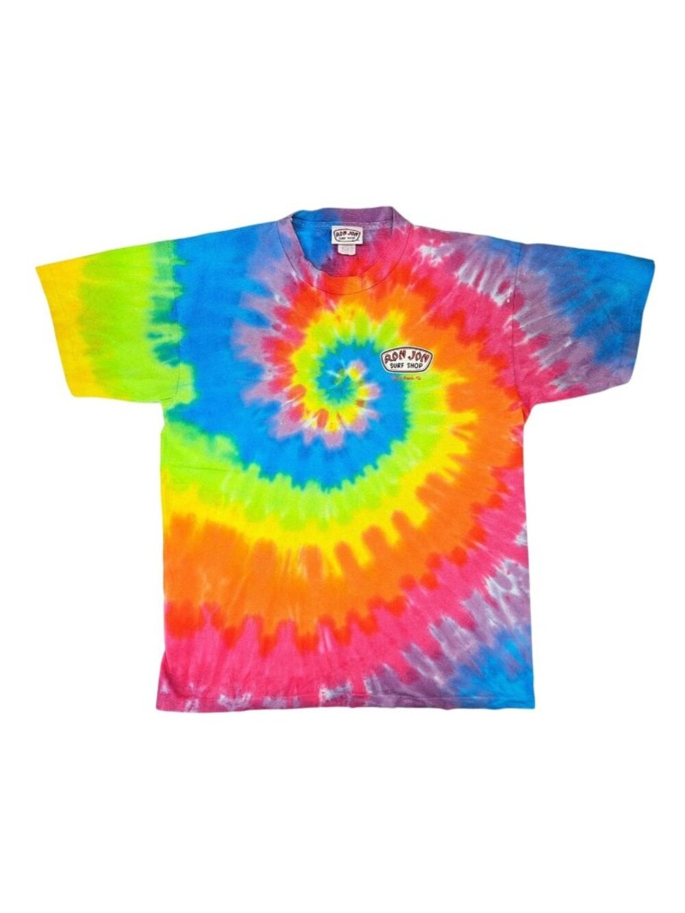 Vintage Ron Jon Surf Shop Tie-Dye T-Shirt Men Large Cocoa Beach FL Single Stitch